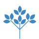 Blue sapling icon