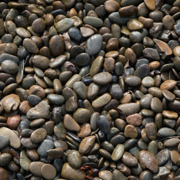 Bird's eye view of a bunch of pebbles
